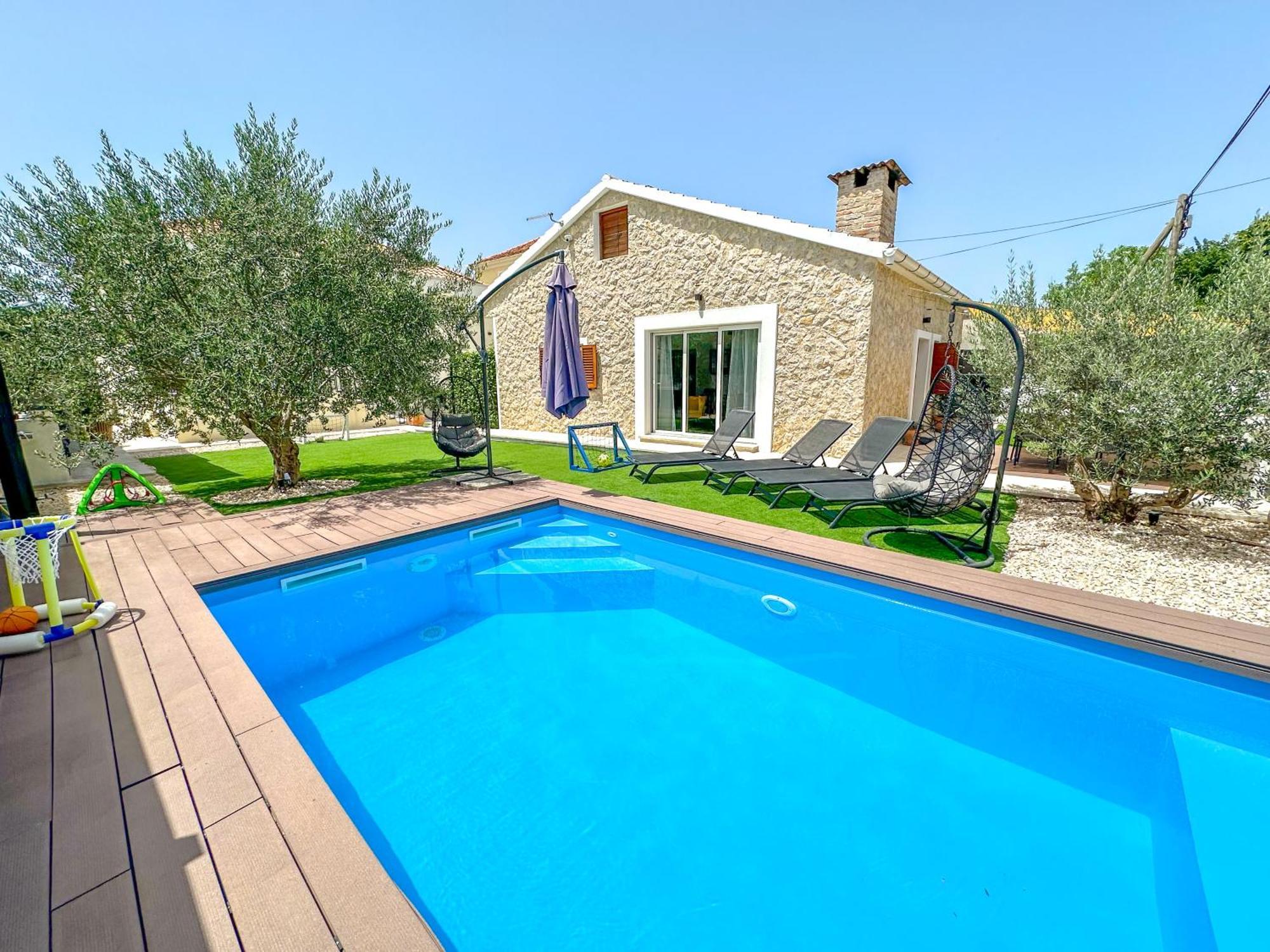 Mustra House Zadar - Private Pool & Sauna מראה חיצוני תמונה
